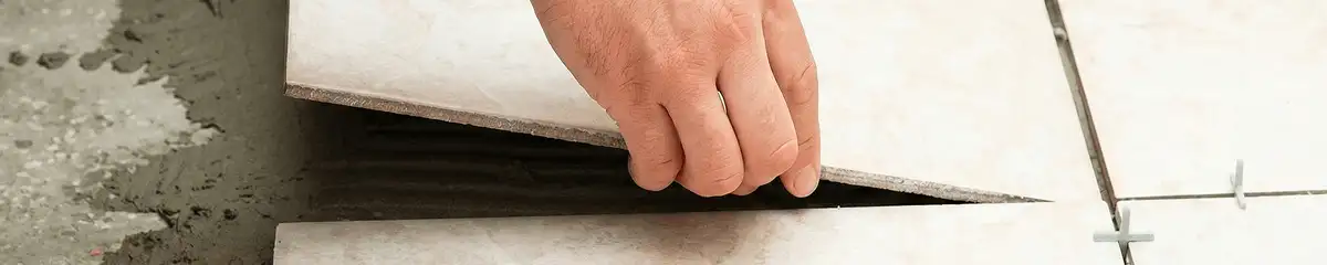Professional installing ceramic tile floors in Houston, TX