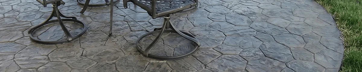 Garden relaxation area with professionally installed stone flooring in Houston TX